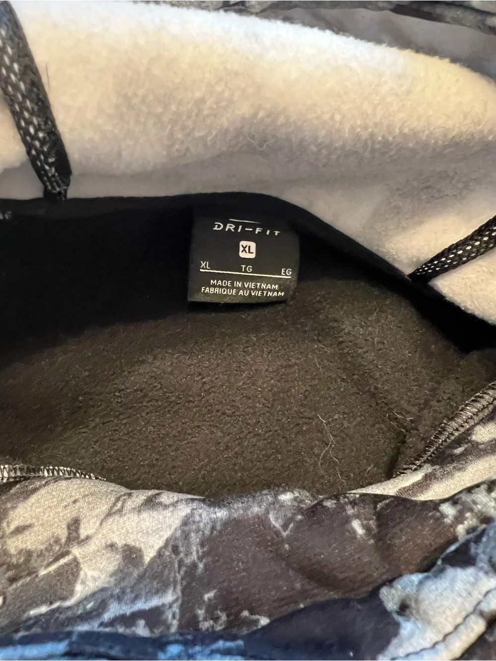 Nike Dri-FIT Therma-style graphic/camo hoodie
